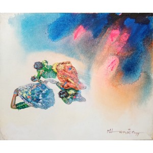 Hussain Chandio, 12 x 14 Inch, Acrylic on Canvas, Figurative Painting-AC-HC-260